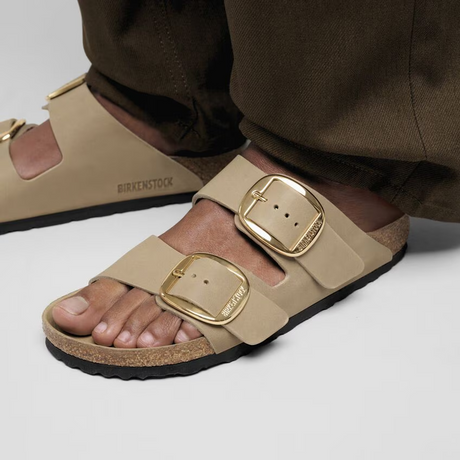 Birkenstock Arizona Big Buckle Slide Sandal (Women) - Tobacco Oiled Leather Sandal - Slide - The Heel Shoe Fitters