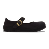 Birkenstock Mantova Mary Jane Flat (Women) - Black Suede Dress-Casual - Flat - The Heel Shoe Fitters