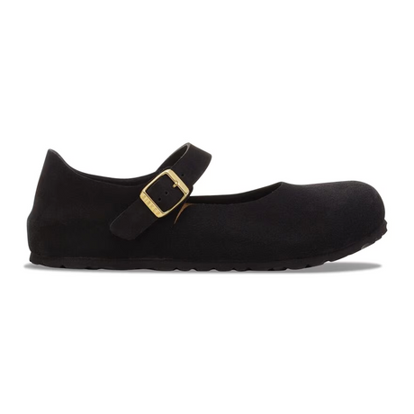 Birkenstock Mantova Mary Jane Flat (Women) - Black Suede Dress-Casual - Flat - The Heel Shoe Fitters