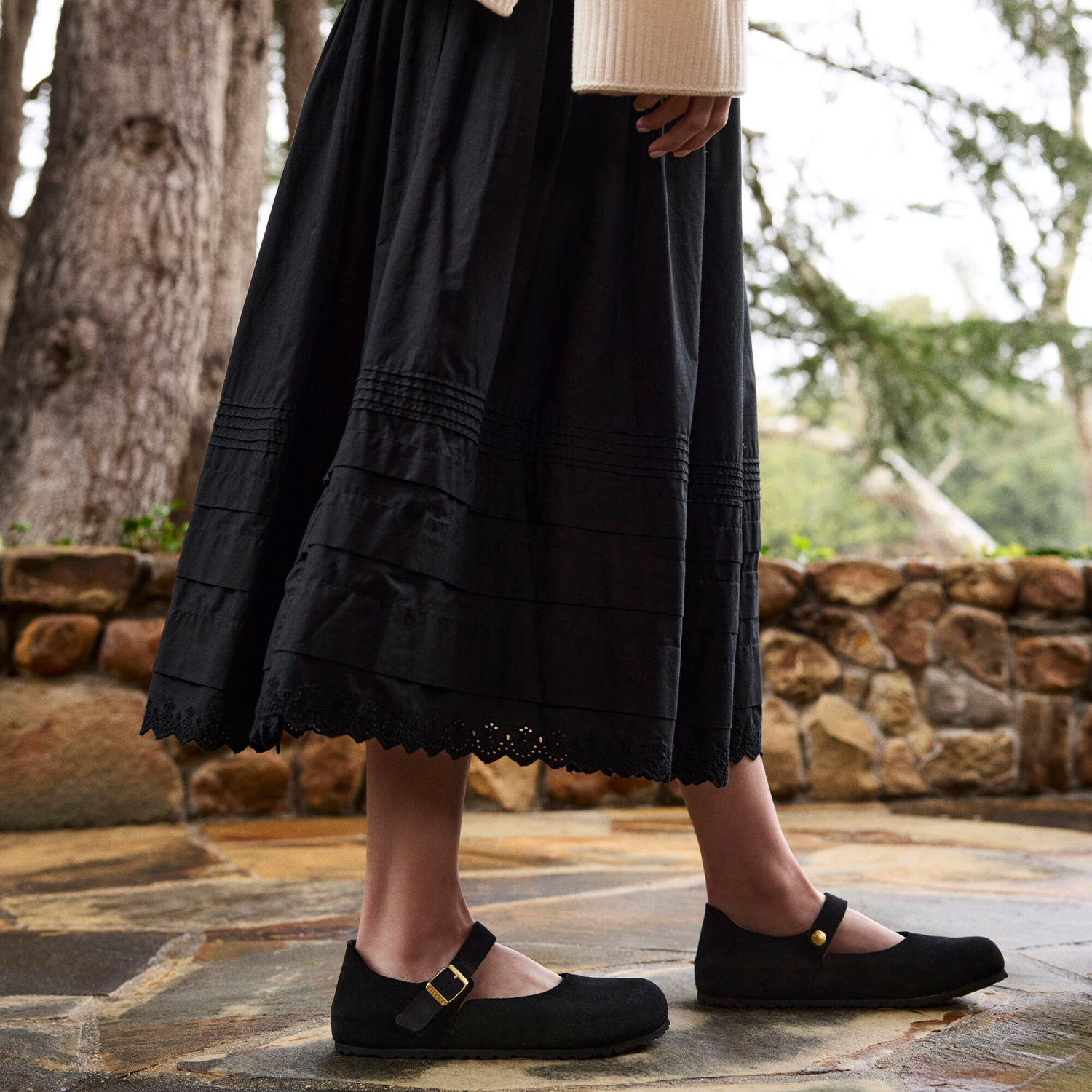 Birkenstock Mantova Mary Jane Flat (Women) - Black Suede – The Birkenstock Mantova Mary Jane Flat (Women) - Black Suede – The