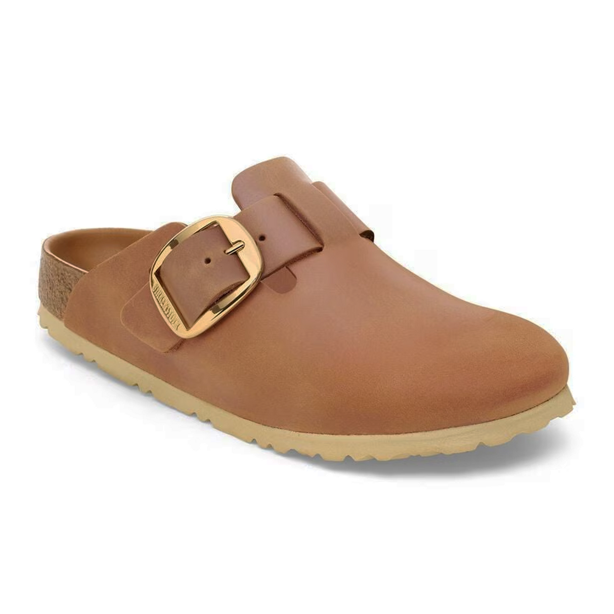 Birkenstock Boston Big Buckle Clog (Women) - Cognac Oiled Leather Dress-Casual - Clogs & Mules - The Heel Shoe Fitters