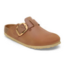 Birkenstock Boston Big Buckle Clog (Women) - Cognac Oiled Leather Dress-Casual - Clogs & Mules - The Heel Shoe Fitters