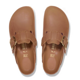Birkenstock Boston Big Buckle Clog (Women) - Cognac Oiled Leather Dress-Casual - Clogs & Mules - The Heel Shoe Fitters