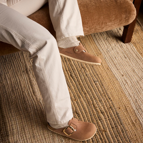 Birkenstock Boston Big Buckle Clog (Women) - Cognac Oiled Leather Dress-Casual - Clogs & Mules - The Heel Shoe Fitters