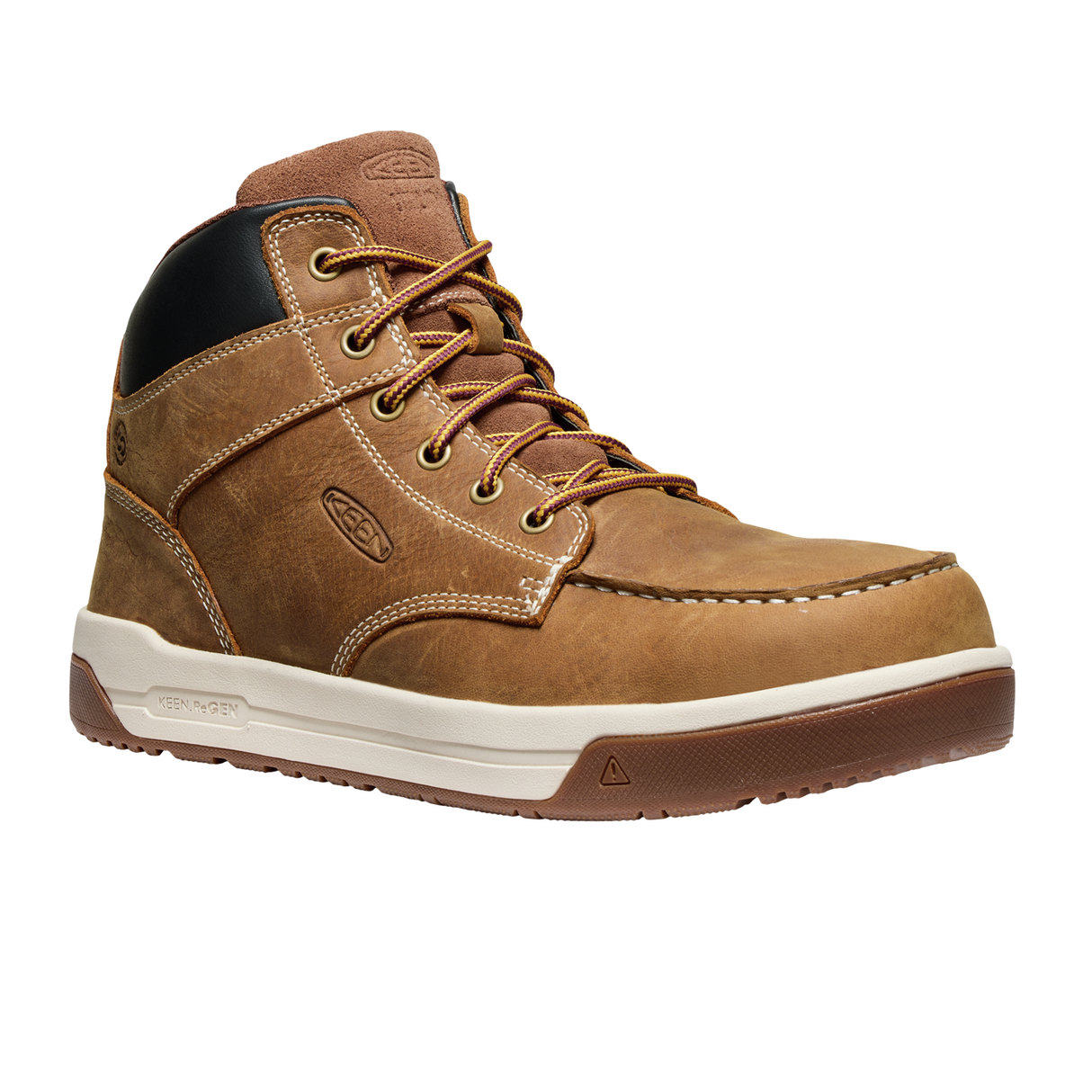 Keen Utility Gibson Mid Carbon Toe Work Boot (Men) - Belgian/Gum Boots - Work - 8" - Soft Toe - The Heel Shoe Fitters