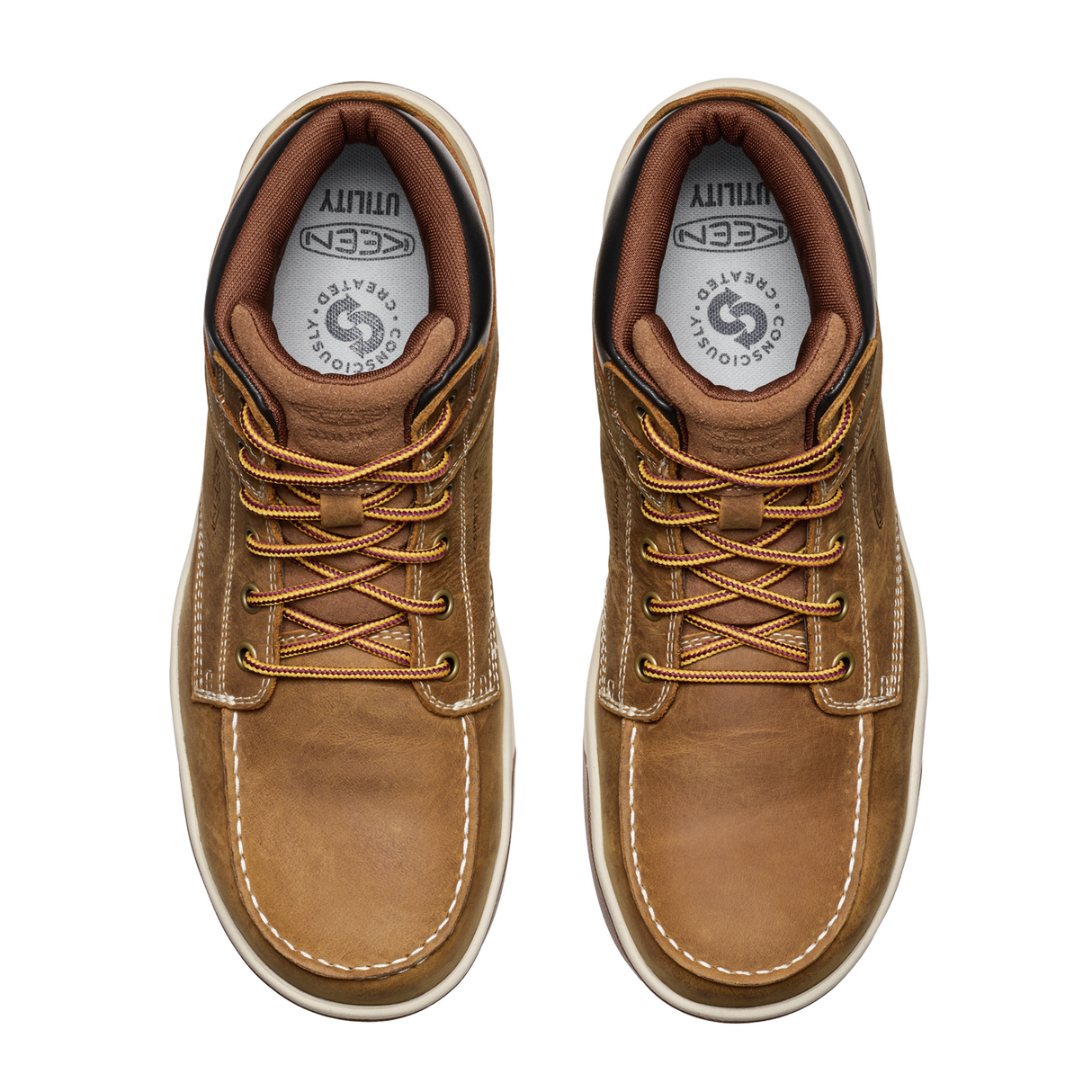 Keen Utility Gibson Mid Carbon Toe Work Boot (Men) - Belgian/Gum Boots - Work - 8" - Soft Toe - The Heel Shoe Fitters