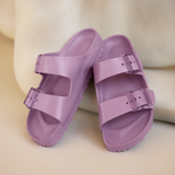 Birkenstock Arizona Stealth Buckle EVA Slide Sandal (Women) - Mauve Sandal - Slide - The Heel Shoe Fitters