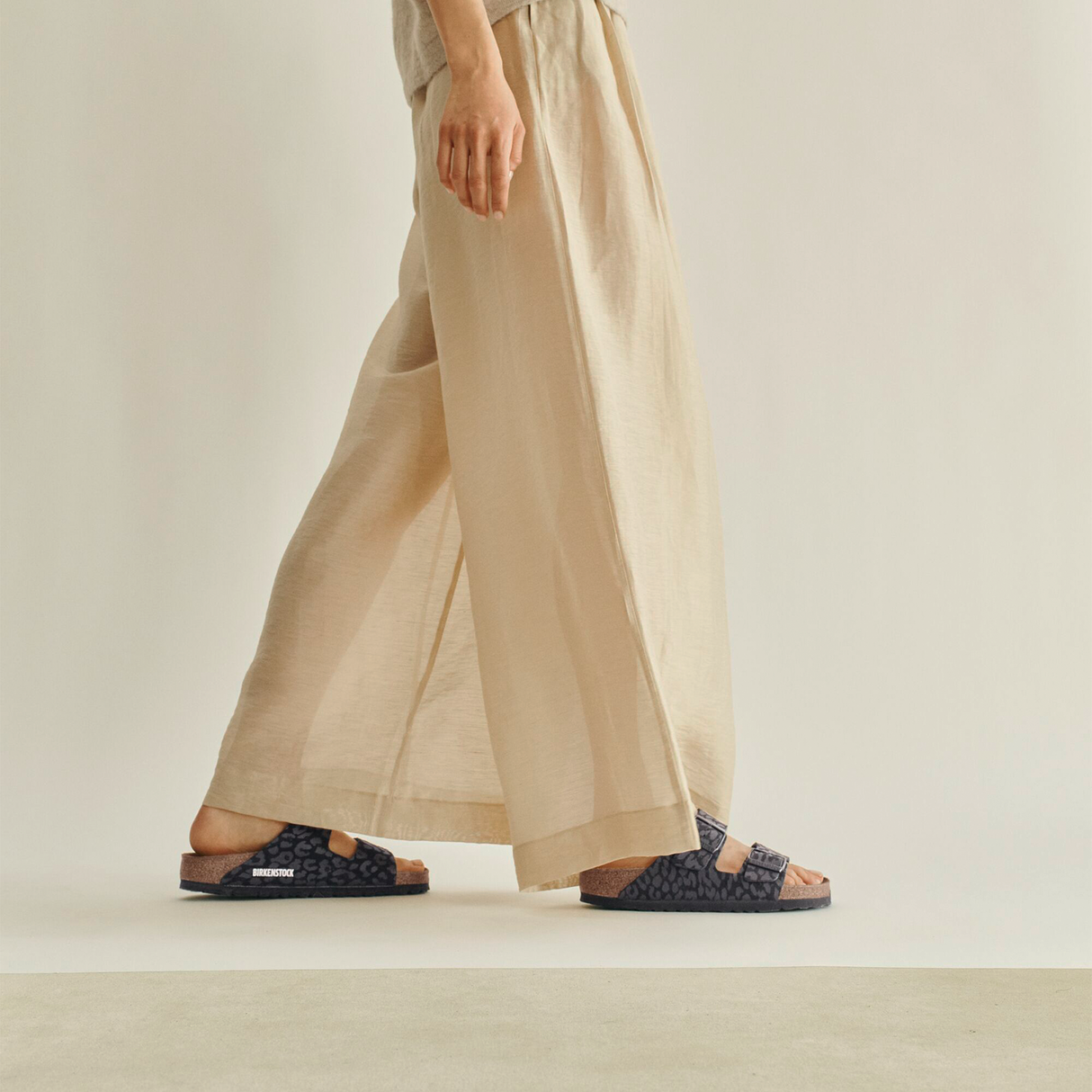 Birkenstock Arizona Narrow Slide Sandal (Women) - Leo Black Birki Sandal - Slide - The Heel Shoe Fitters