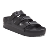Birkenstock Florida III Exquisite Platform Slide Sandal (Women) - Black Leather Sandal - Slide - The Heel Shoe Fitters