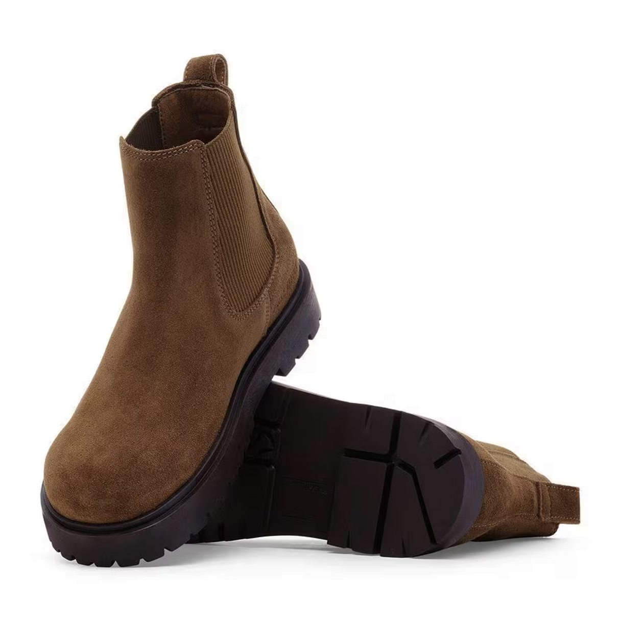 Birkenstock Highwood Chelsea Boot (Women) - Dark Tea Suede Boots - Casual - Low - The Heel Shoe Fitters