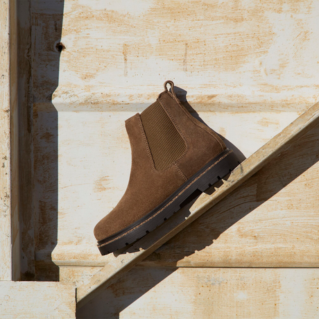 Birkenstock Highwood Chelsea Boot (Women) - Dark Tea Suede Boots - Casual - Low - The Heel Shoe Fitters