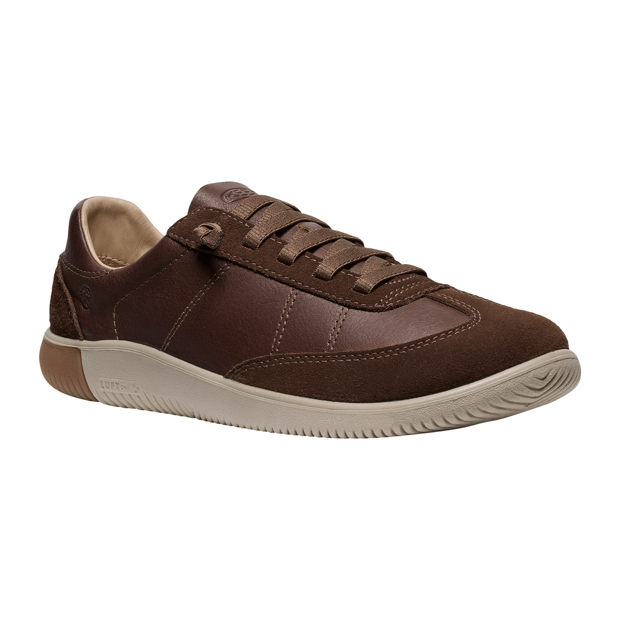 Keen KNX T-Toe Sneaker (Men) - Dark Earth/Plaza Taupe Athletic - Casual - Lace Up - The Heel Shoe Fitters
