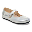 Birkenstock Santa Clarita Mary Jane Flat (Women) - Silver Leather Dress-Casual - Flat - The Heel Shoe Fitters