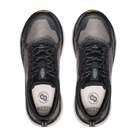 Keen Leiki Waterproof Sneaker (Women) - Black/Steel Grey Athletic - Running - Trail - The Heel Shoe Fitters