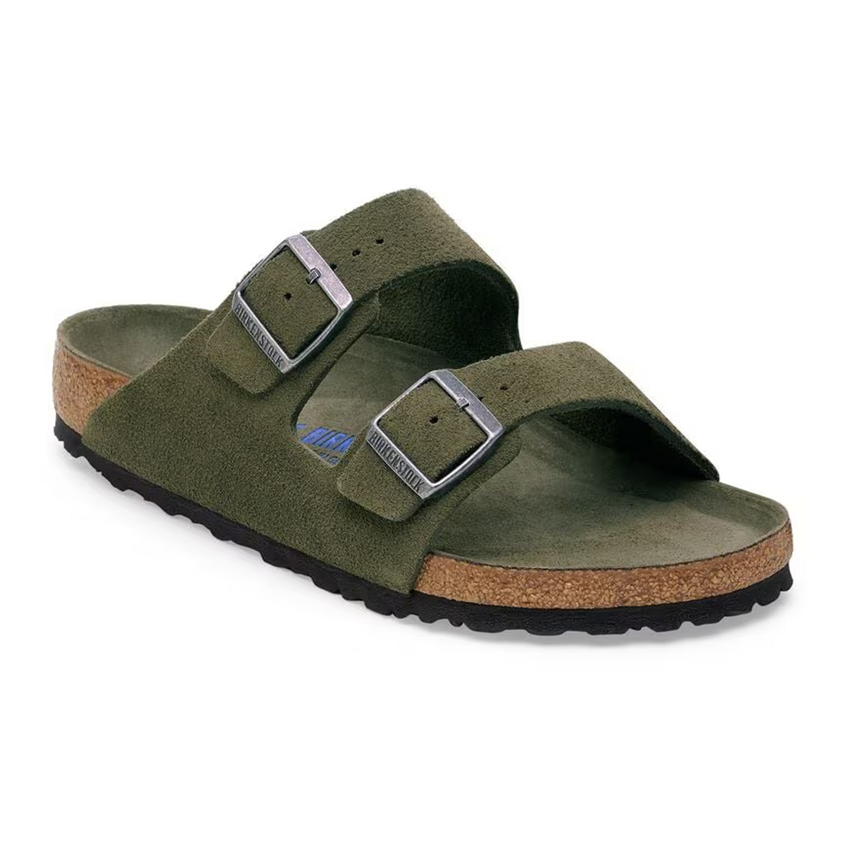 Birkenstock Arizona Soft Footbed Slide Sandal (Men) - Thyme  display picture 1