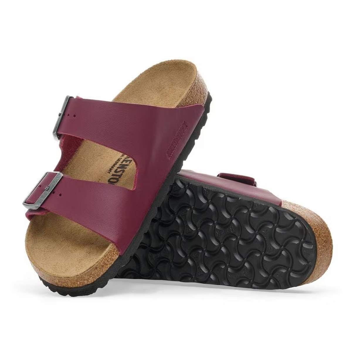 Birkenstock Arizona Slide Sandal (Women) - Zinfandel Birko-Flor Sandal - Slide - The Heel Shoe Fitters