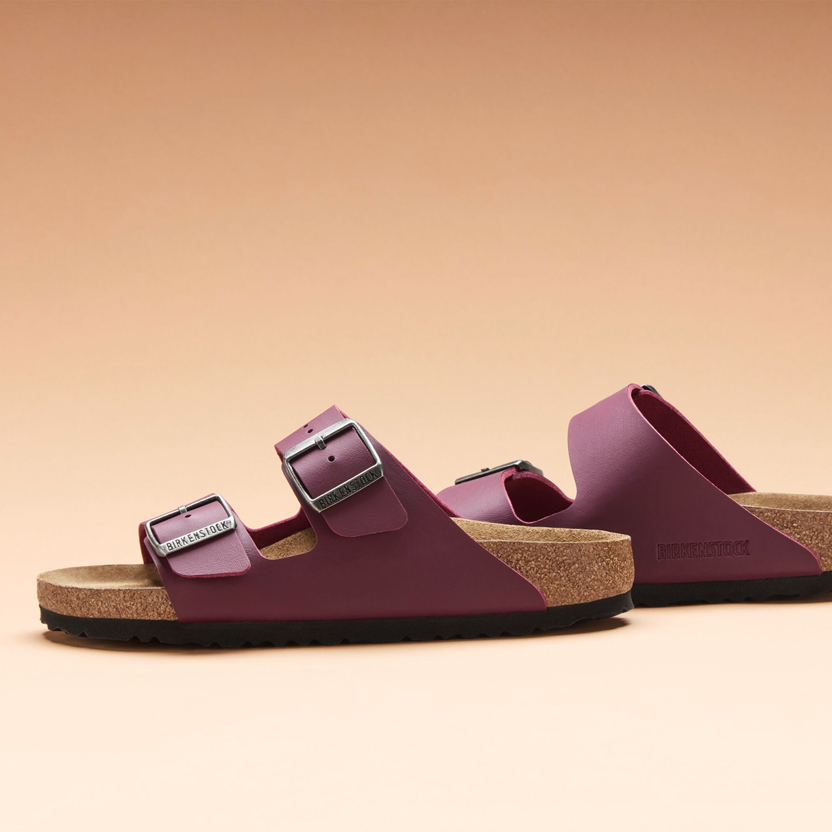 Birkenstock Arizona Slide Sandal (Women) - Zinfandel Birko-Flor Sandal - Slide - The Heel Shoe Fitters
