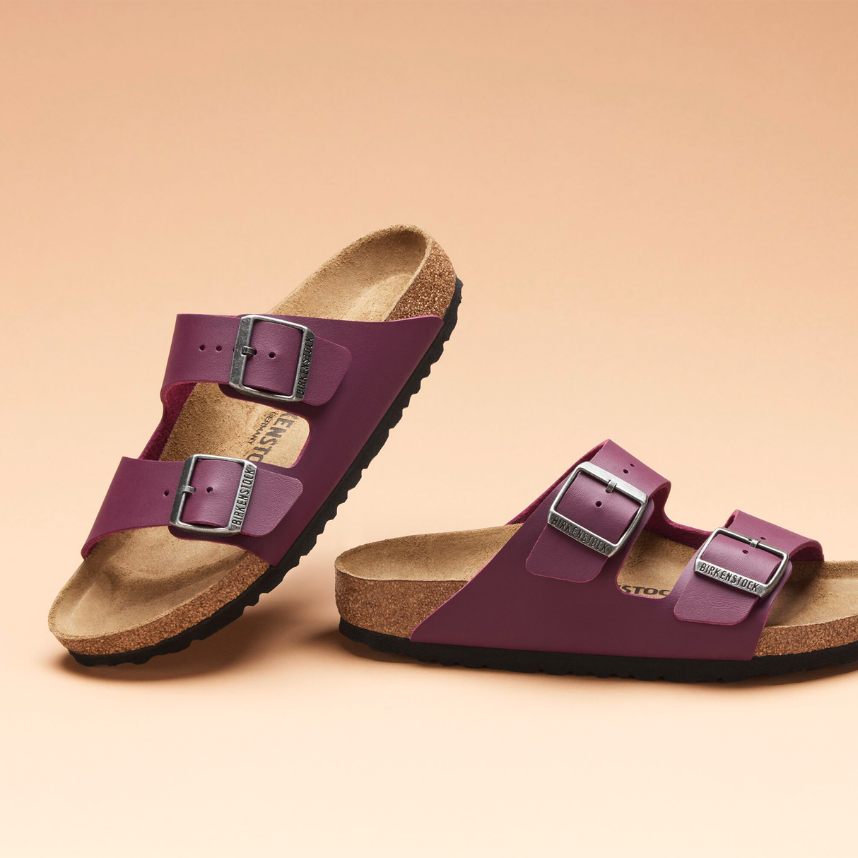 Birkenstock Arizona Slide Sandal (Women) - Zinfandel Birko-Flor Sandal - Slide - The Heel Shoe Fitters
