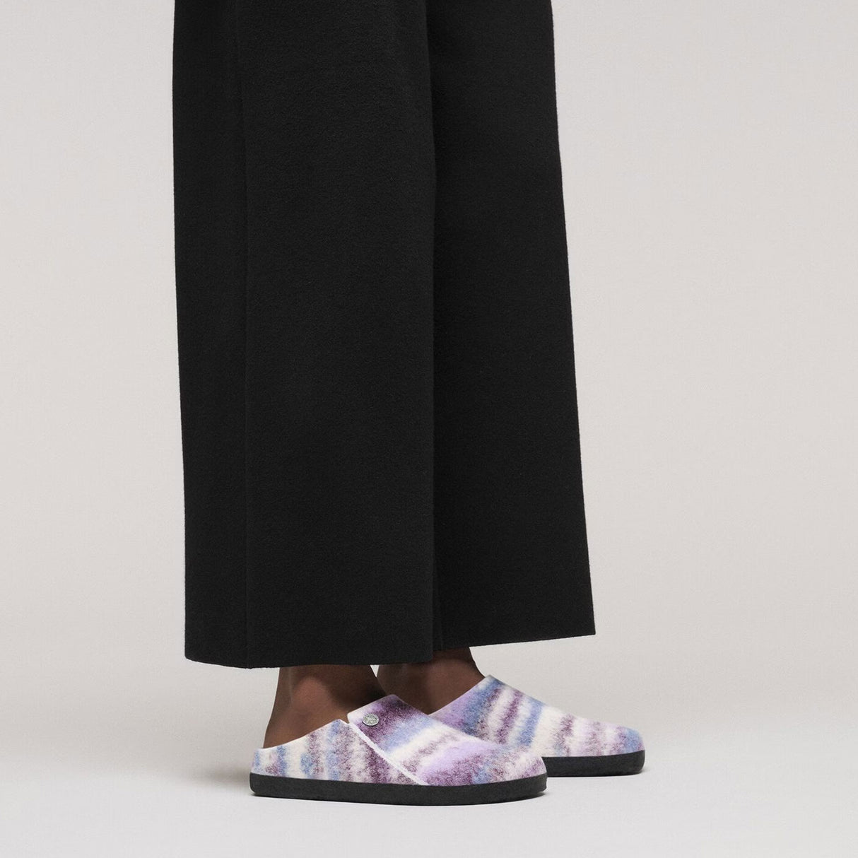 Birkenstock Zermatt Shearling Slipper (Women) - Mauve Multi Wool/Natural Shearling Dress-Casual - Slipper - The Heel Shoe Fitters