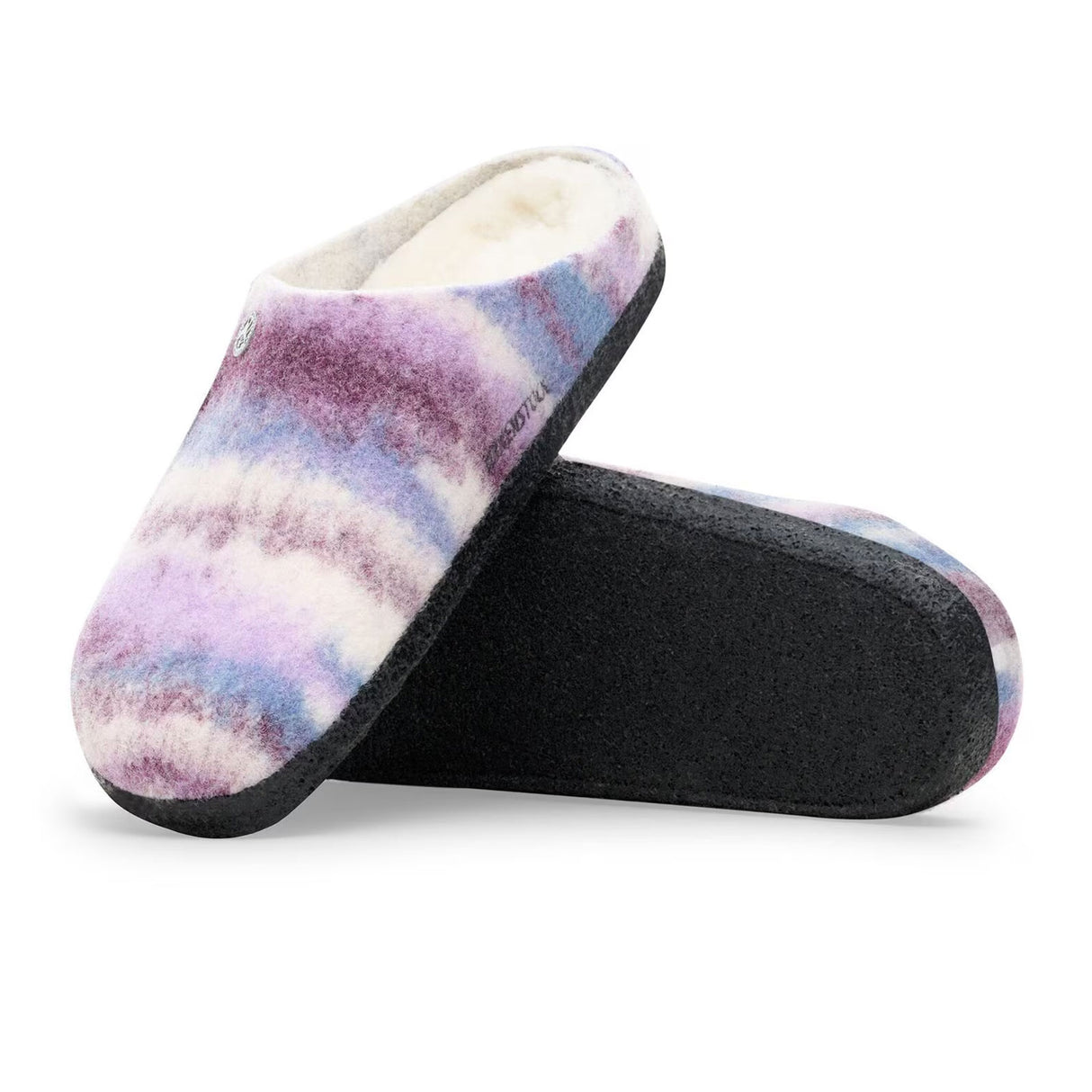 Birkenstock Zermatt Shearling Slipper (Women) - Mauve Multi Wool/Natural Shearling Dress-Casual - Slipper - The Heel Shoe Fitters