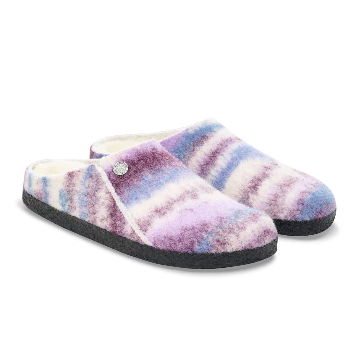 Birkenstock Zermatt Shearling Slipper (Women) - Mauve Multi Wool/Natural Shearling Dress-Casual - Slipper - The Heel Shoe Fitters