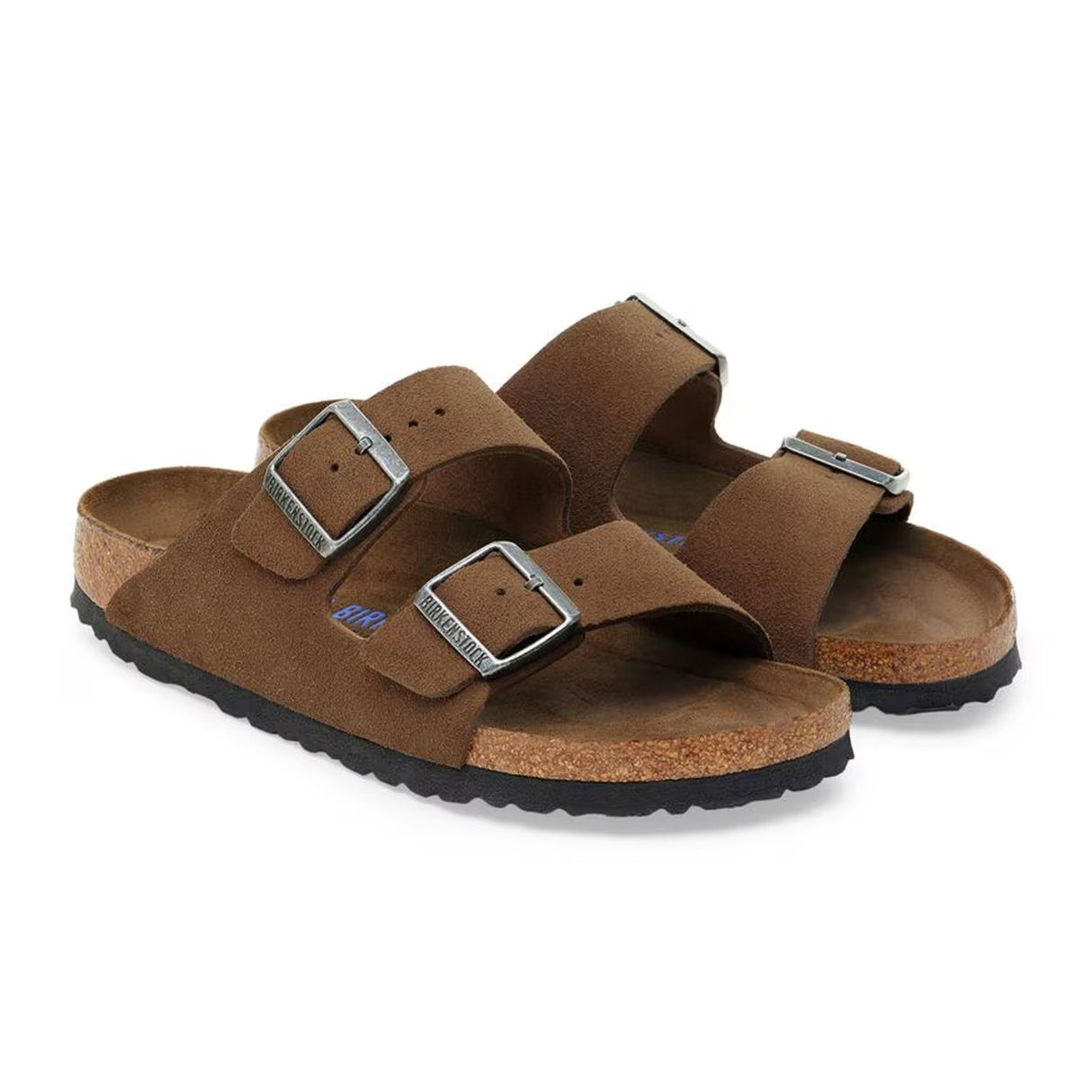 Birkenstock Arizona Soft Footbed Slide Sandal (Men) - Dark Tea Suede Sandal - Slide - The Heel Shoe Fitters
