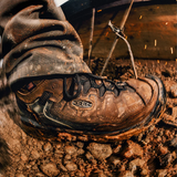 Keen Utility Targhee IV Mid Waterproof Carbon Toe Work Boot (Men) - Dark Earth/Black Boots - Work - 8" - Composite Toe - The Heel Shoe Fitters