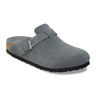 Birkenstock Boston Soft Footbed Clog (Women) - Basalt Gray Suede Dress-Casual - Clogs & Mules - The Heel Shoe Fitters