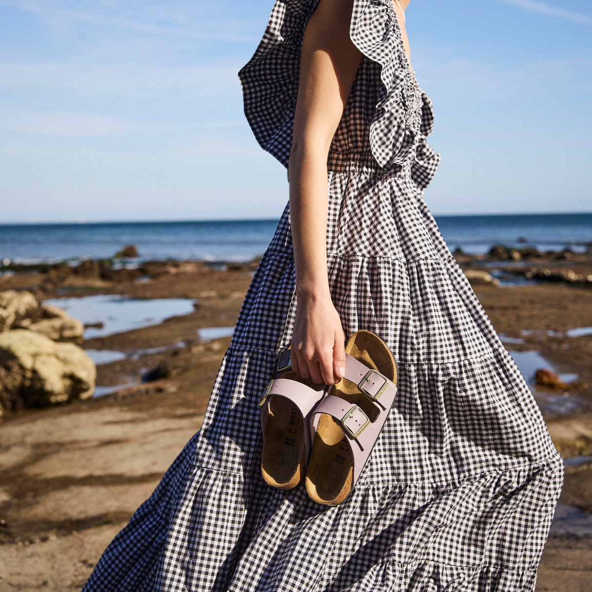 Birkenstock Arizona Slide Sandal (Women) - Faded Purple Birko-Flor Sandal - Slide - The Heel Shoe Fitters