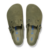 Birkenstock Boston Soft Footbed Clog (Men) - Thyme Suede