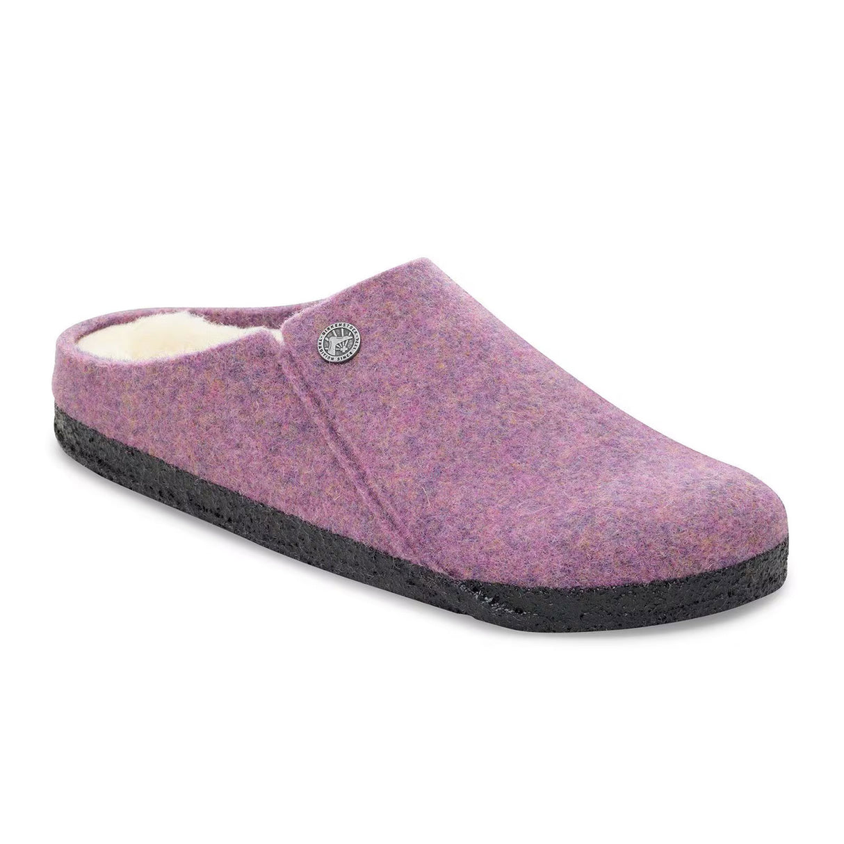 Birkenstock Zermatt Slipper (Women) - Mauve Wool/Natural Shearling Dress-Casual - Slipper - The Heel Shoe Fitters