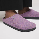 Birkenstock Zermatt Slipper (Women) - Mauve Wool/Natural Shearling Dress-Casual - Slipper - The Heel Shoe Fitters