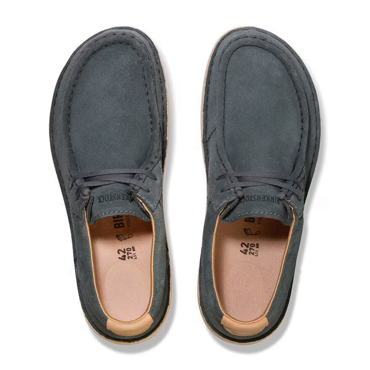Birkenstock Pasadena Moc (Men) - Basalt Gray Suede Dress-Casual - Slip On - The Heel Shoe Fitters