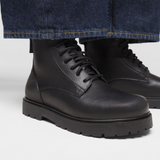 Birkenstock Highwood Lace Waterproof Mid Boot (Men) - Black Leather Boots - Casual - Mid - The Heel Shoe Fitters