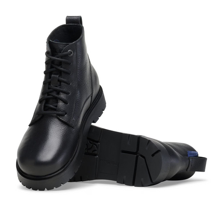 Birkenstock Highwood Lace Waterproof Mid Boot (Men) - Black Leather Boots - Casual - Mid - The Heel Shoe Fitters