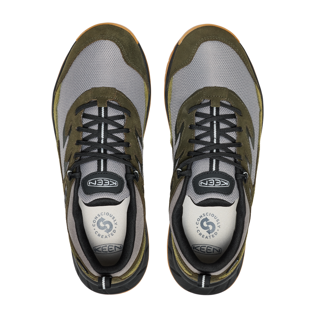 Keen Hightrail Waterproof Hiking Shoe (Men) - Steel Grey/Forest Night Athletic - Running - Trail - The Heel Shoe Fitters