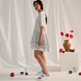 Birkenstock Arizona Chunky Narrow Slide Sandal (Women) - Baby Blue Birko-Flor Sandal - Slide - The Heel Shoe Fitters