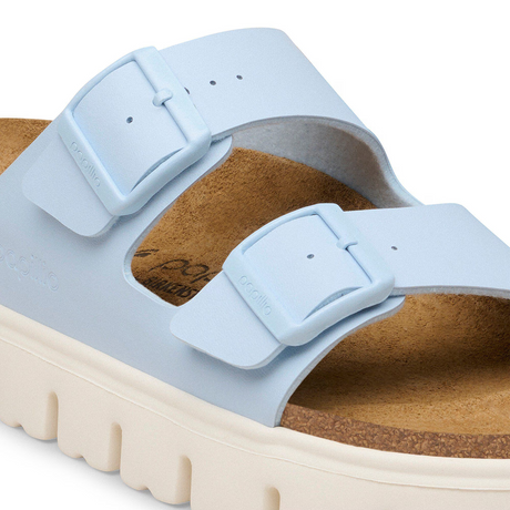 Birkenstock Arizona Chunky Narrow Slide Sandal (Women) - Baby Blue Birko-Flor Sandal - Slide - The Heel Shoe Fitters