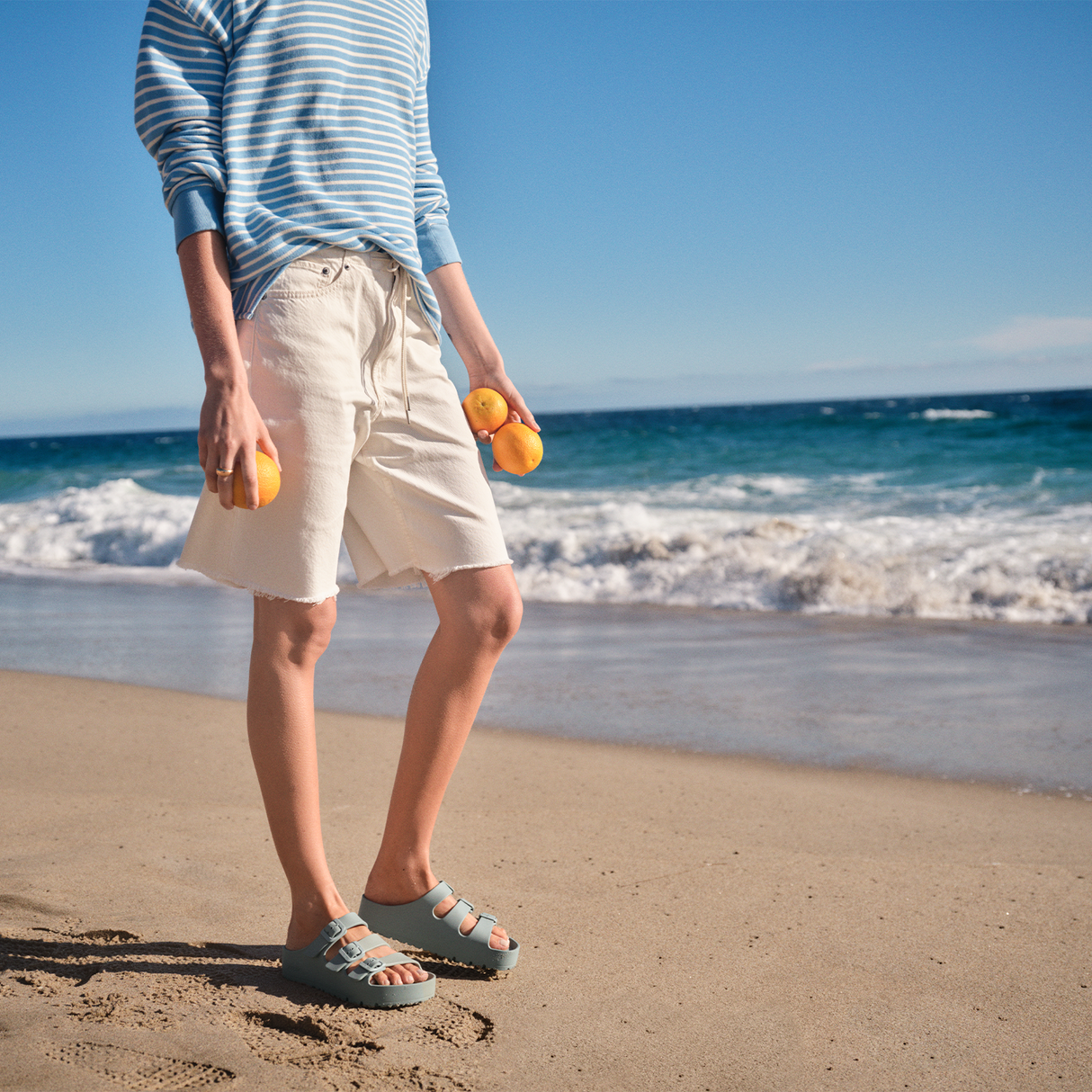 Birkenstock Florida III Flex Platform EVA Slide Sandal (Women) - Pure Sage