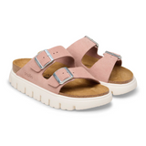 Birkenstock Arizona Chunky Narrow Slide Sandal (Women) - Pink Clay Suede Sandal - Slide - The Heel Shoe Fitters