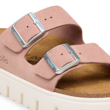 Birkenstock Arizona Chunky Narrow Slide Sandal (Women) - Pink Clay Suede Sandal - Slide - The Heel Shoe Fitters