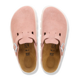 Birkenstock Boston Chunky Narrow Clog (Women) - Pink Clay Suede Dress-Casual - Clogs & Mules - The Heel Shoe Fitters