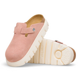 Birkenstock Boston Chunky Narrow Clog (Women) - Pink Clay Suede Dress-Casual - Clogs & Mules - The Heel Shoe Fitters