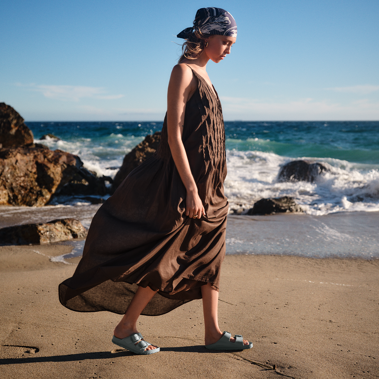 Birkenstock Arizona Big Buckle EVA Slide Sandal (Women) - Pure Sage