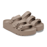 Birkenstock Florida III Flex Platform EVA Slide Sandal (Women) - Gray Taupe Sandal - Slide - The Heel Shoe Fitters