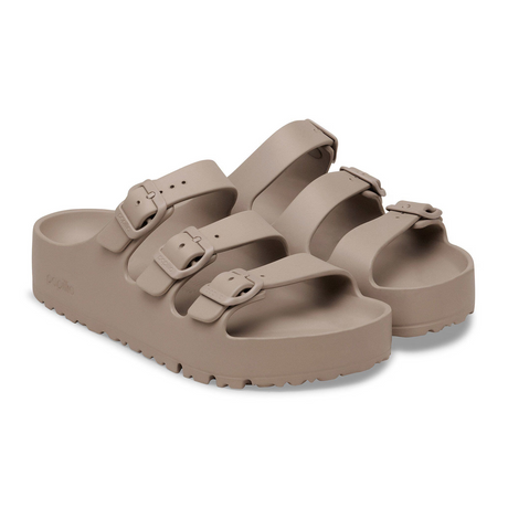 Birkenstock Florida III Flex Platform EVA Slide Sandal (Women) - Gray Taupe Sandal - Slide - The Heel Shoe Fitters