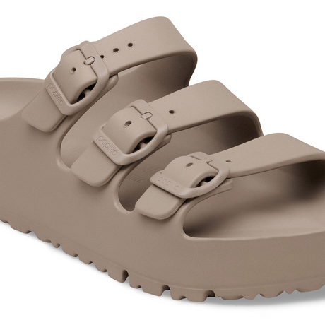 Birkenstock Florida III Flex Platform EVA Slide Sandal (Women) - Gray Taupe Sandal - Slide - The Heel Shoe Fitters