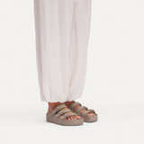Birkenstock Florida III Flex Platform EVA Slide Sandal (Women) - Gray Taupe Sandal - Slide - The Heel Shoe Fitters