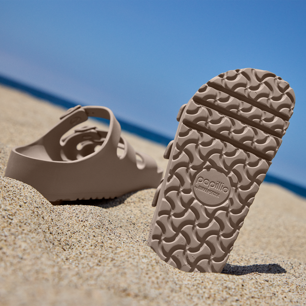 Birkenstock Florida III Flex Platform EVA Slide Sandal (Women) - Gray Taupe