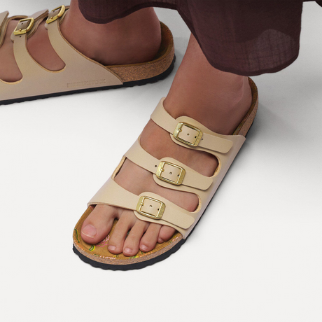 Birkenstock Florida Slide Sandal (Women) - Flowers Sandcastle Birko-Flor Sandal - Slide - The Heel Shoe Fitters